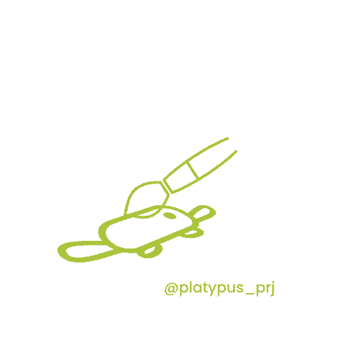 PlatypusProject giphyupload illustration design video Sticker