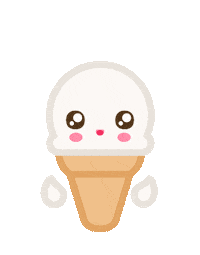 Happy Ice Cream Sticker