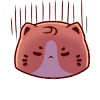 budjifriends cats thinking depressed toto Sticker