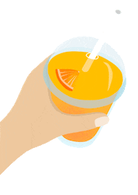 Drink Orange Sticker