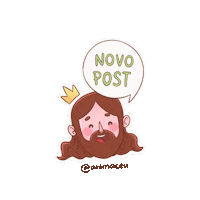 Maiilustra jesus animaceu Sticker