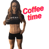work hard coffee break Sticker by docaff