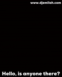 Are You There Hello GIF by Djemilah Birnie