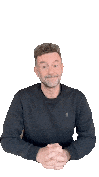 Kluun thumbs up author old man duimen Sticker