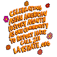 Los Angeles Asian Sticker by LA vs. Hate