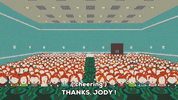 audience cheering GIF by South Park 