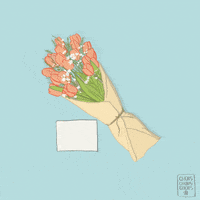 choischoiischois flores cumpleanos tarjeta GIF