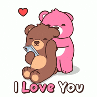 I Love Ya Teddy Bear GIF by BEARISH