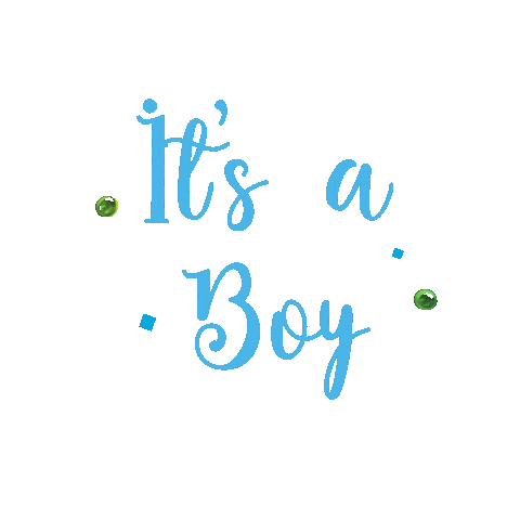 Skushdesigns blue babyboy its a boy itsaboy Sticker