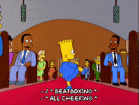 happy bart simpson GIF