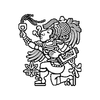 Aztec Warrior Cannabis Sticker by Mary y Juana® Beverages Co.