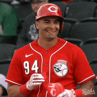 Major League Baseball Smile GIF by Cincinnati Reds