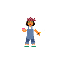 Cook Baker Sticker by LittleMaster