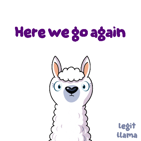 Here We Go Again Eye Roll Sticker by VeeFriends