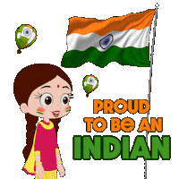 Independence Day Sticker by Chhota Bheem