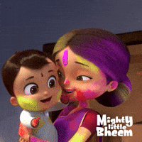 Happy Holi GIF by Chhota Bheem