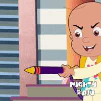 Happy Holi GIF by Chhota Bheem