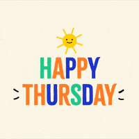 Thursday Weekday GIF by Jessica Lau