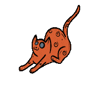 Happy Cat Sticker by Marstan