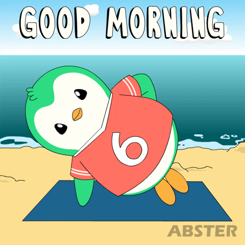 Stretching Good Morning GIF by Abster