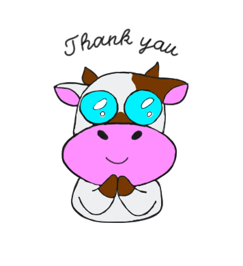 icad_iics giphyupload thank you cny cow Sticker