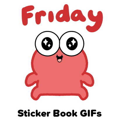Bouncing Week End Sticker by Sticker Book iOS GIFs