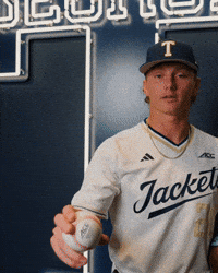 Georgia Tech Baseball GIF by Georgia Tech Yellow Jackets
