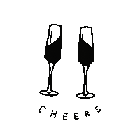 ElenaKosenko cheers weekend glasses champagne Sticker