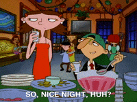 hey arnold flirting GIF