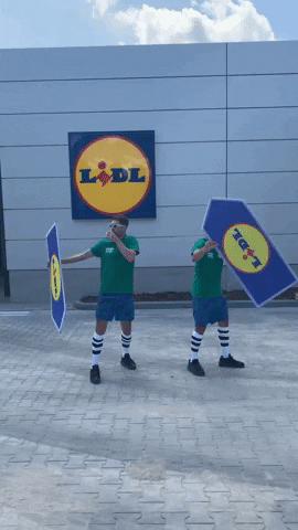 contraversial giphygifmaker entertainment lidl signspinning GIF