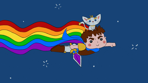 LannaGreat giphyupload cat space league of legends GIF
