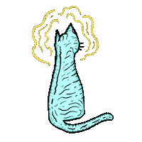 Cat Relaxing Sticker