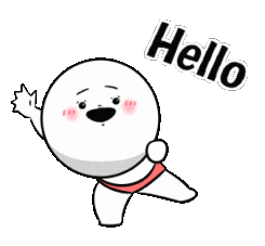 imozon giphyupload hello こんにちは 挨拶 Sticker