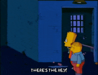 happy bart simpson GIF