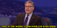al franken that is the worst comb over ive ever seen GIF by Team Coco