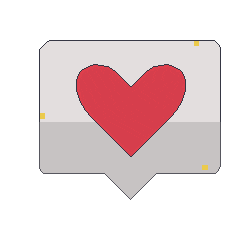 In Love Heart Sticker