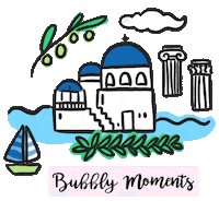 Travel Greece Sticker by Bubbly Moments