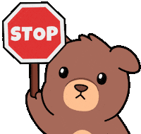 Stop No Sticker by BEARISH