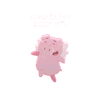 Happy Flying Pig Sticker by PositivelyPigasus