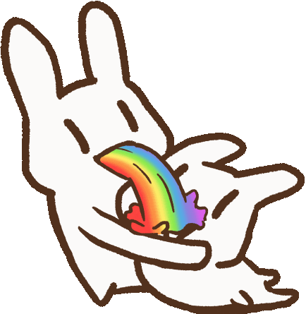 blackboxwork rabbit 可愛 chainsaw man 兔子 Sticker
