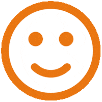 Happy Orange Sticker by Ritchie Bros.