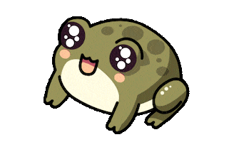 sideserfcakes kawaii frog toad is it cake Sticker