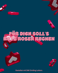 Red Roses Love GIF by DAK-Gesundheit
