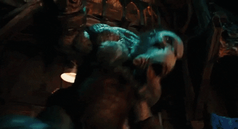 ianthomaswilson giphygifmaker fight troll hellboy GIF
