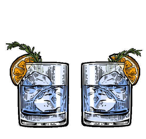 PhilippBWM giphyupload drink cocktail gin Sticker