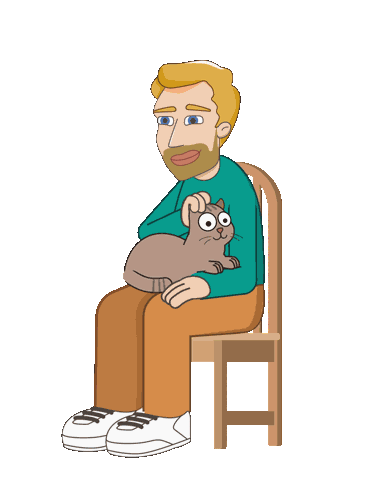 Cat Love Sticker by ed.motions