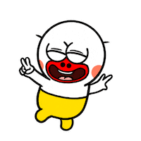 Happy V Sticker by kwaesam