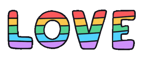 Gay Pride Love Sticker by Nora Fikse