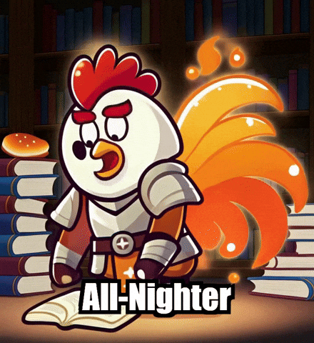 Late Night Study GIF by Zorooster