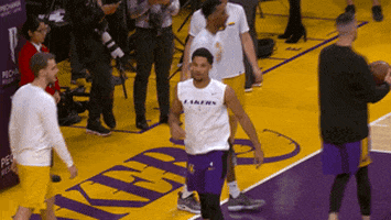 walking around los angeles lakers GIF by NBA